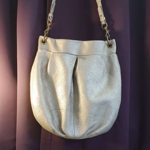 J Crew Big Boho Gold Bag